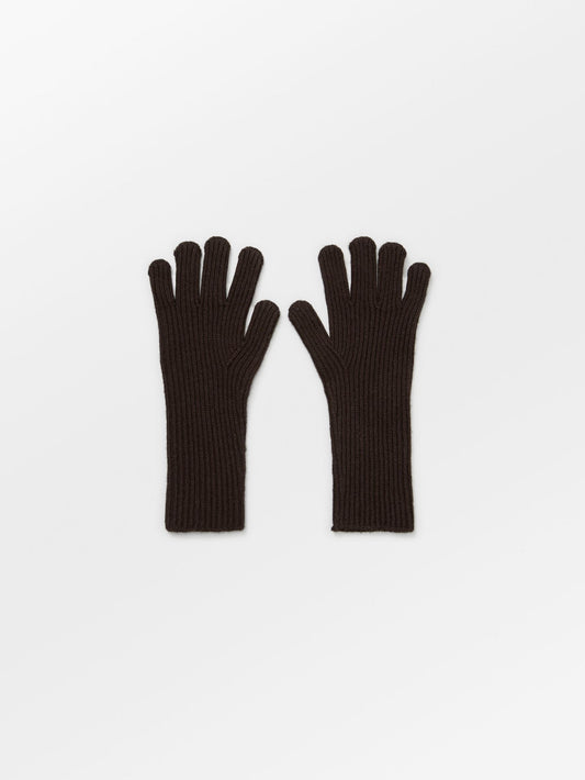 Woona Short Gloves - Hot Fudge Brown OneSize BeckSöndergaard