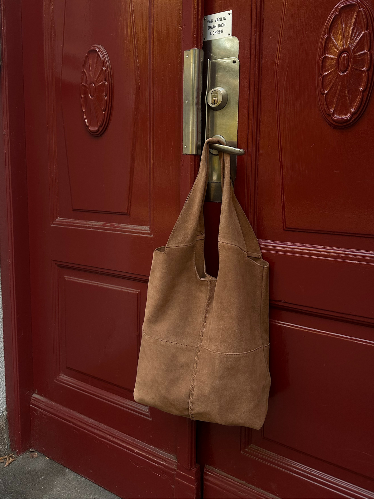 Becksöndergaard, Suede Demi Bag - Brown, mid season sale 2026