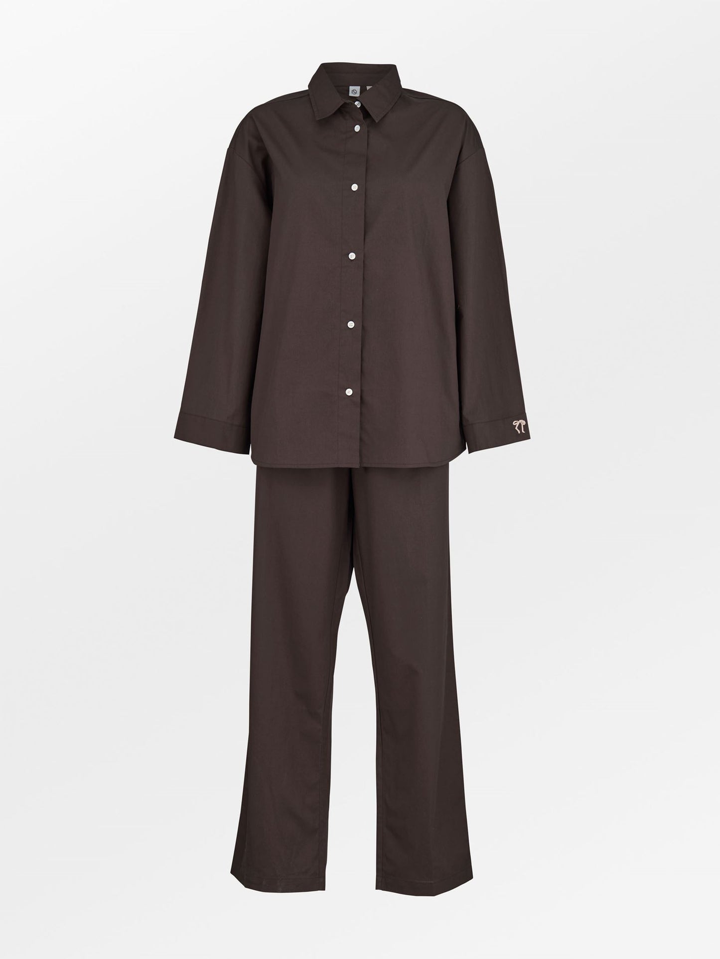 Becksöndergaard, Aura Pyjamas Set - Hot Fudge Brown, archive, homewear, homewear, archive, black week, black week
