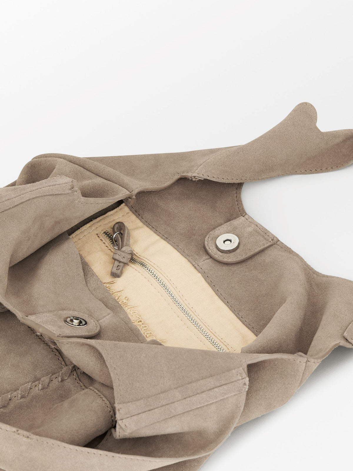 Becksöndergaard, Suede Demi Bag - Moral Gray, mid season sale 2026