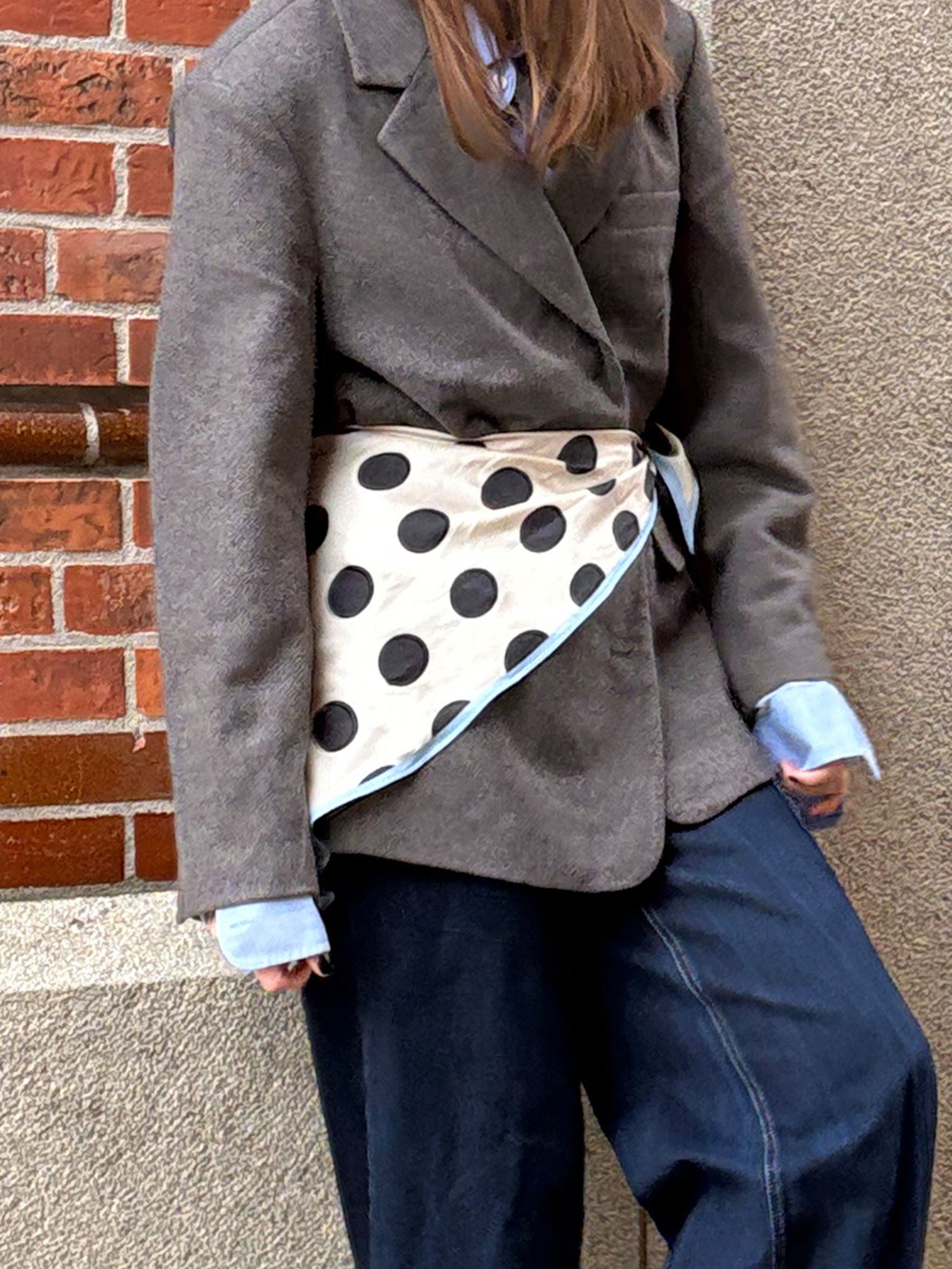 Maxi Polka Triangle Sia Scarf OneSize BeckSöndergaard