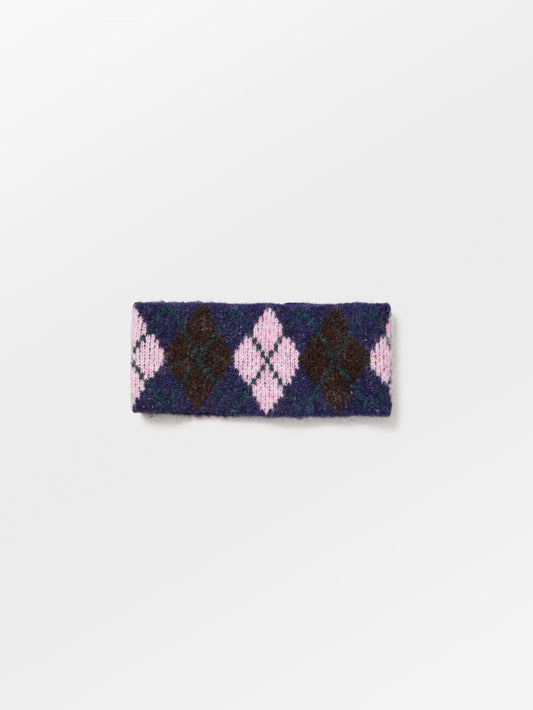 Argyle Wool Headband OneSize BeckSöndergaard