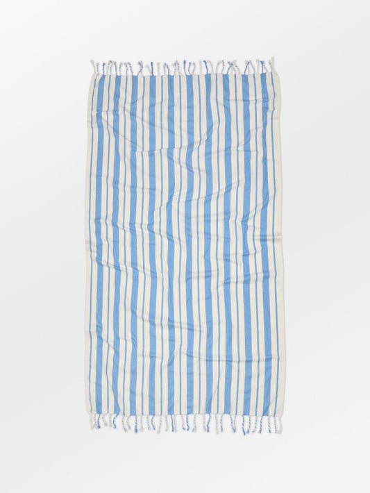Becksöndergaard, Stribla Cotta Towel - Regatta Blue, news, beach essentials, high summer 2026