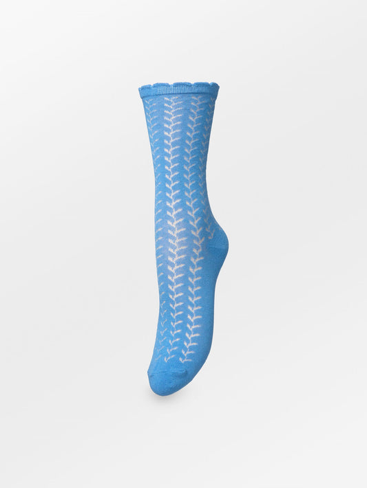 Becksöndergaard, Leofa Cotta Sock - Azure Blue, socks, sale, sale, socks, noos, black week, black week, noos