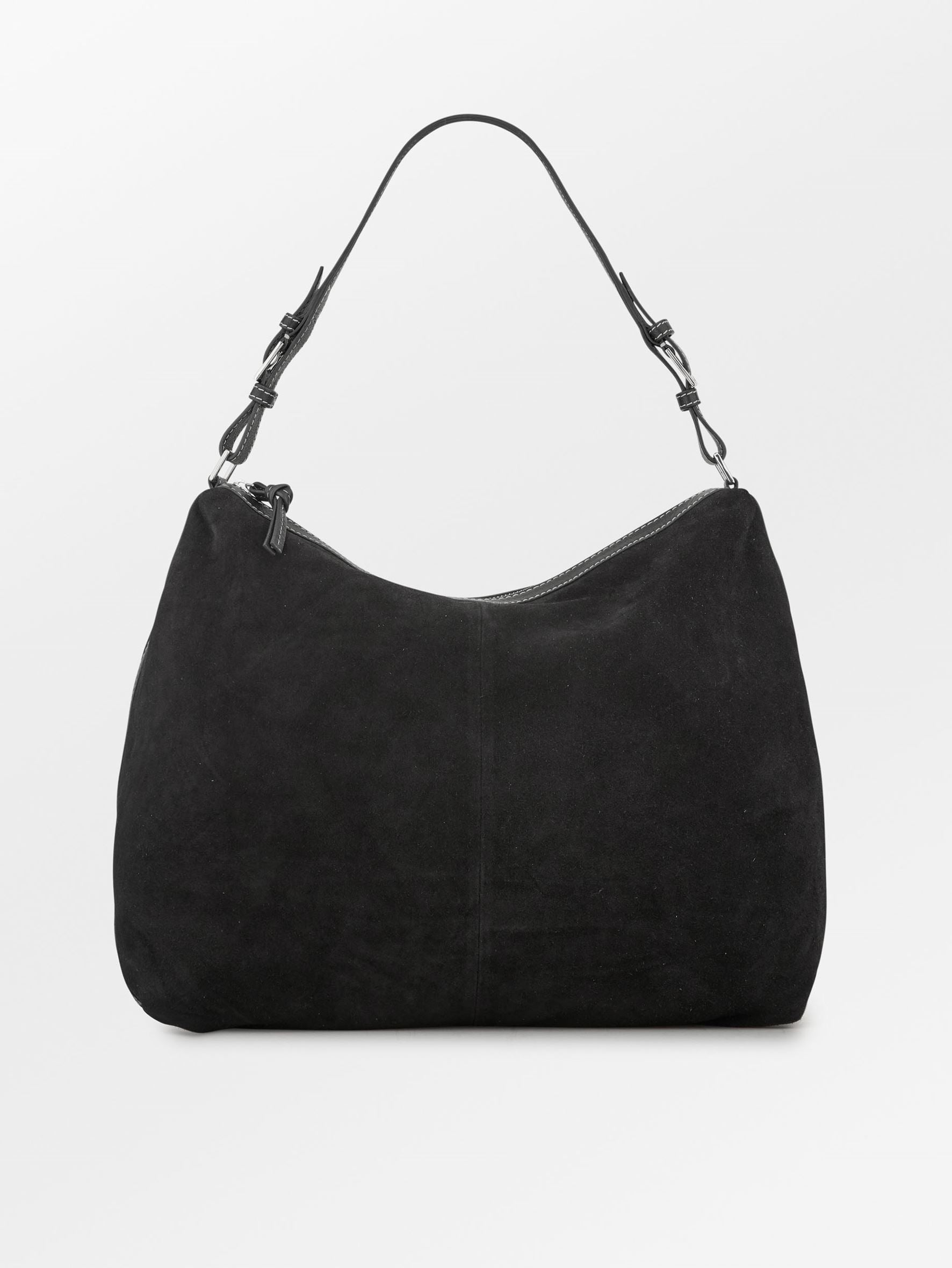 Becksöndergaard, Suede Ginni Large Bag - Black, bags, bags, sale, sale, bags, bags, noos, bags, bags, bags, black week, black week, noos