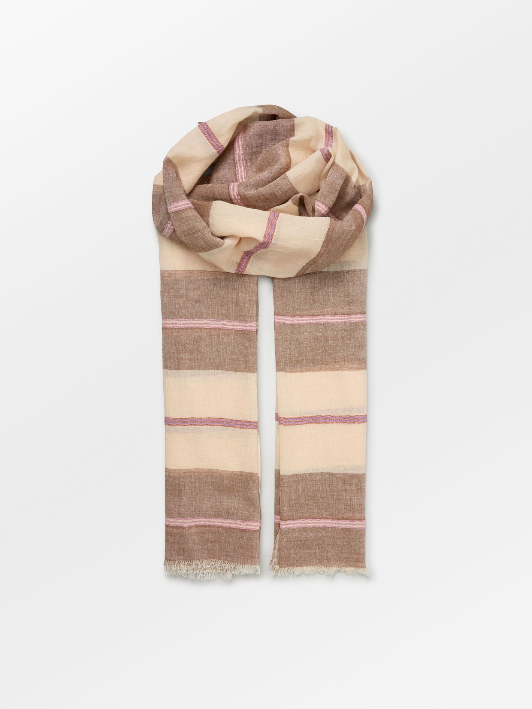 Becksöndergaard, Wovelia Cowea Scarf - Mocha Brown, scarves, scarves, sale, sale