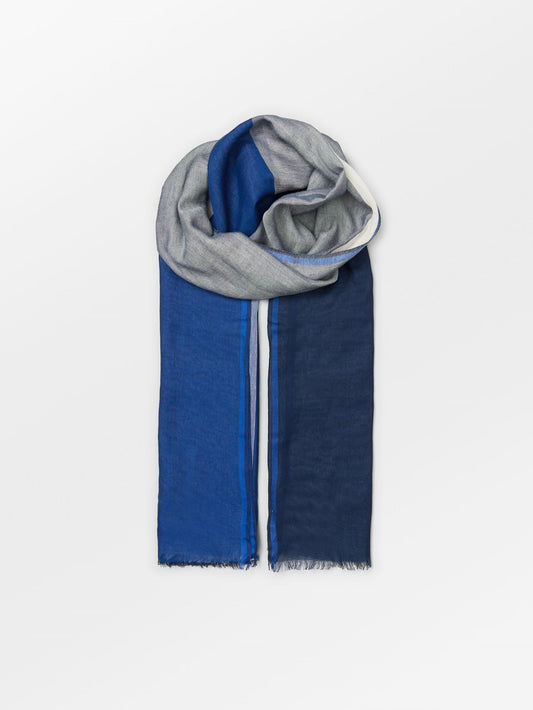 Becksöndergaard, Kikko Cowea Scarf - Navy Blue, scarves, news, wardrobe staples