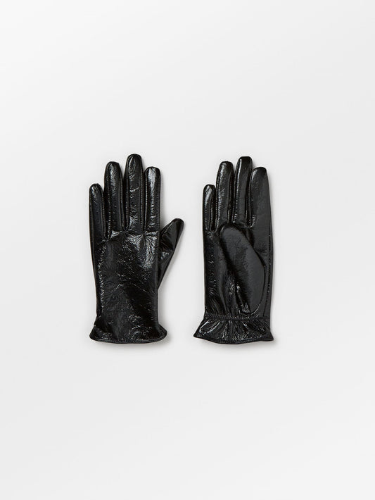 Becksöndergaard, Cracked Leather Gloves - Black, accessories, accessories, archive, archive, sale, sale, sale