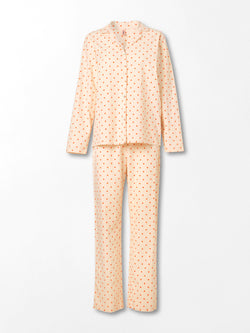Dot Pyjamas Set - Orange Clothing   BeckSöndergaard