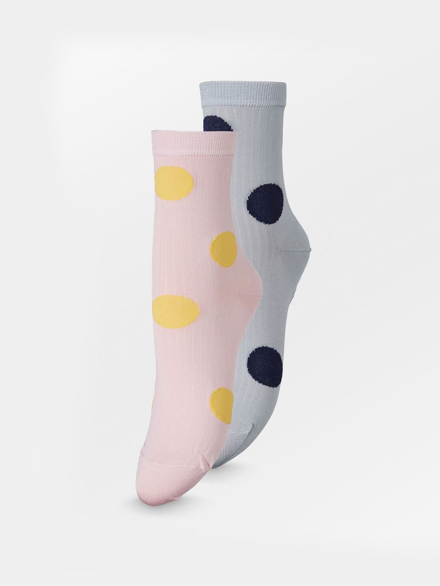 Becksöndergaard, Dottie Reina Sock 2 Pack - Yellow/EveningBlue, socks