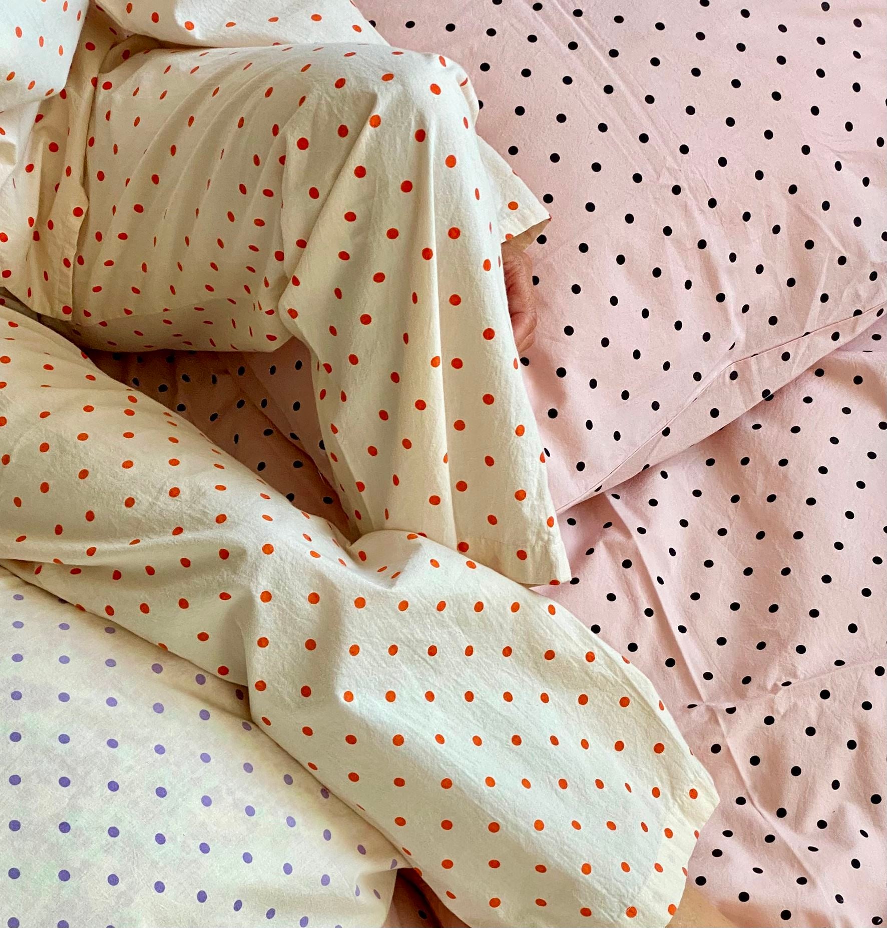 Becksöndergaard, Dot Bed Cover - Peach Whip, archive, sale, homewear, sale, archive