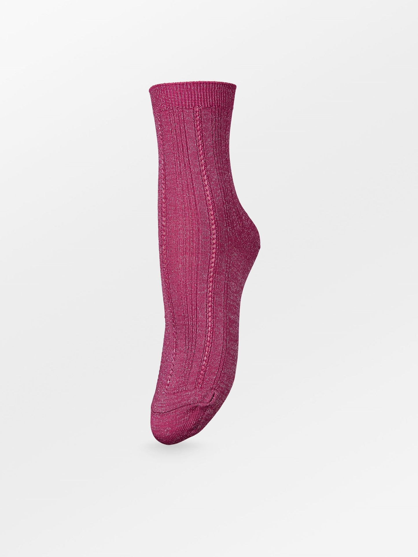 Glitter Drake Sock - Pink Peacock Socks   BeckSöndergaard