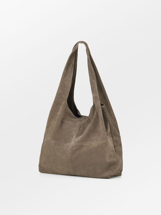 Suede Dalliea Shopper Bag - Light Brown OneSize   BeckSöndergaard
