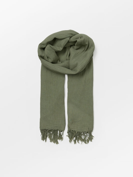 Becksöndergaard, Solid Ilona Scarf - Dusty Olive, scarves