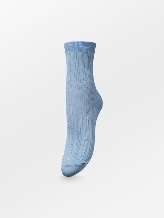 Glitter Drake Sock - Light Blue Socks   BeckSöndergaard