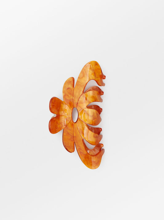 Becksöndergaard, Springa Magnolia Hair Claw - Persimmon Orange, accessories, accessories