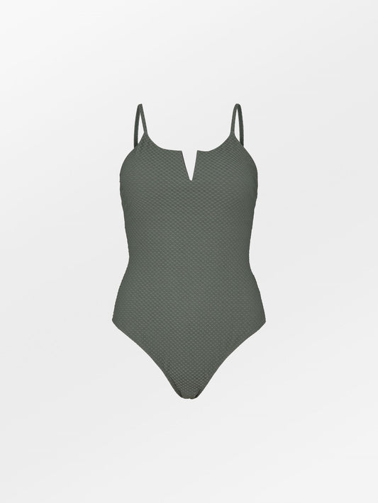 Becksöndergaard, Fiorea Boza Swimsuit - Dusty Olive, swimwear, swimwear