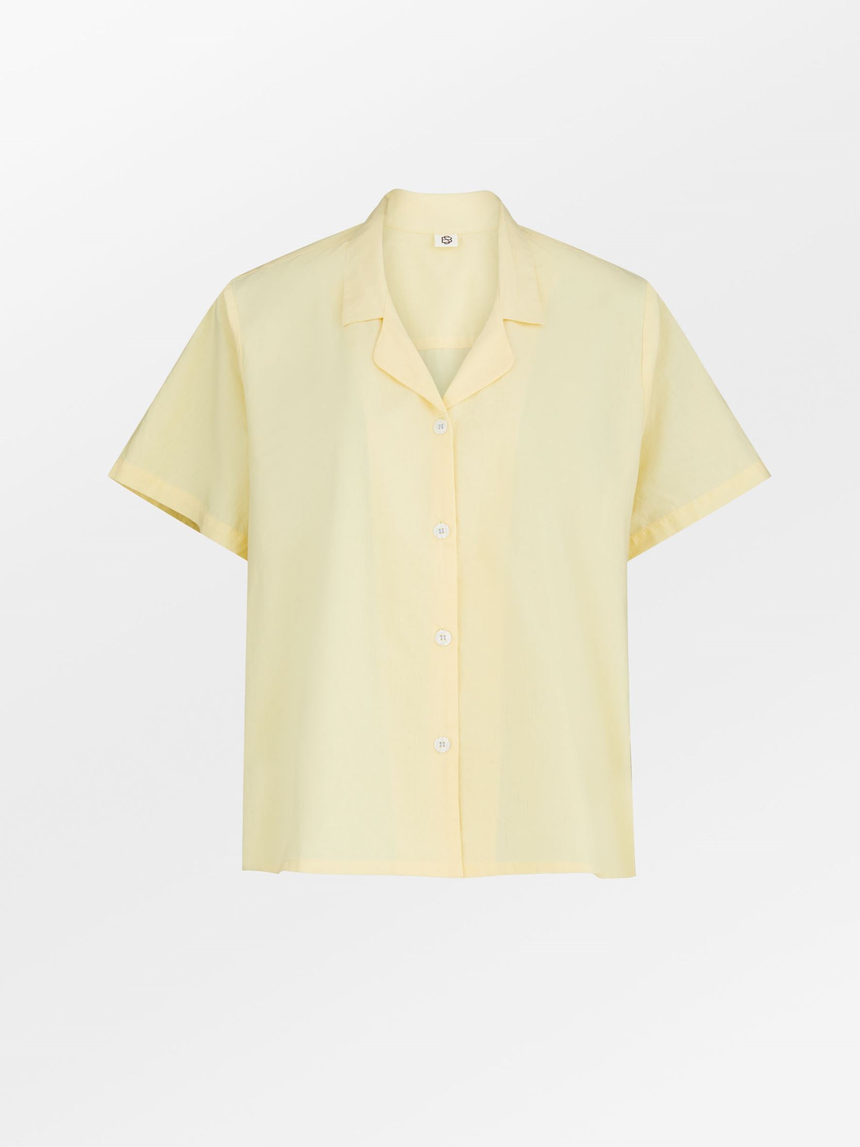 Becksöndergaard, Solid Short Shirt - Popcorn Yellow, archive, sale, sale, archive