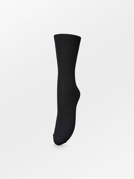 Telma Solid Sock - Black Socks   BeckSöndergaard