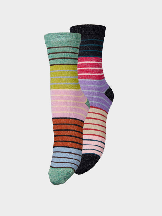 Tippa Stripe Sock 2 Pack Socks   BeckSöndergaard