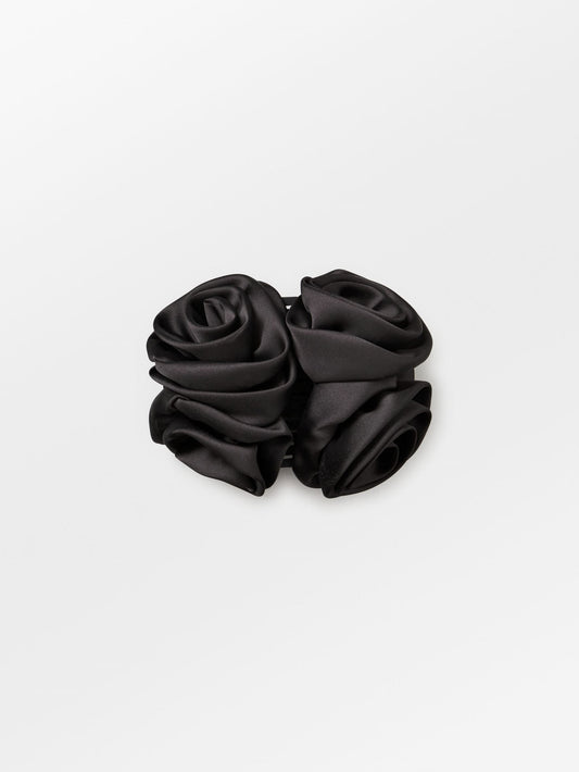 Becksöndergaard, Rosia Flower Hair Claw - Black, accessories, accessories