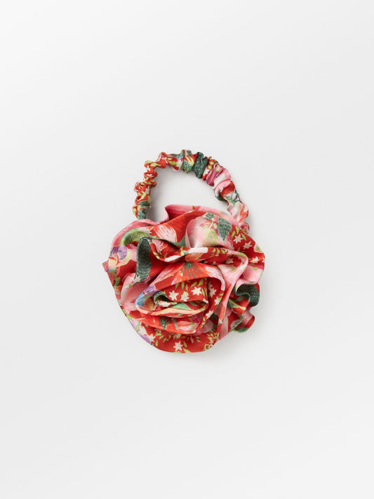Becksöndergaard, Floral Flower Hair Tie - Salsa Red, accessories, accessories