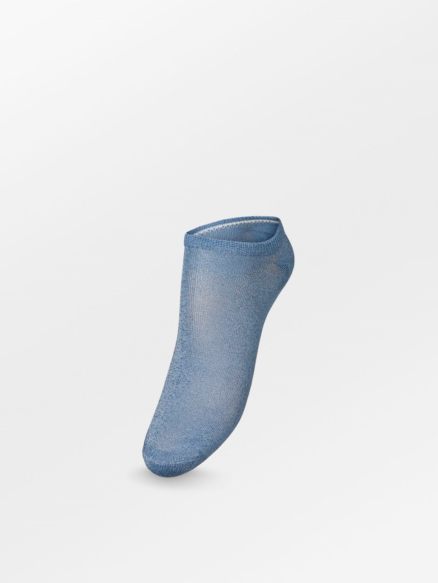 Solid Glitter Sneakie Sock - Blue Socks   BeckSöndergaard